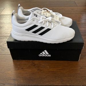 NIB White Adidas Lite Racer CLN shoes